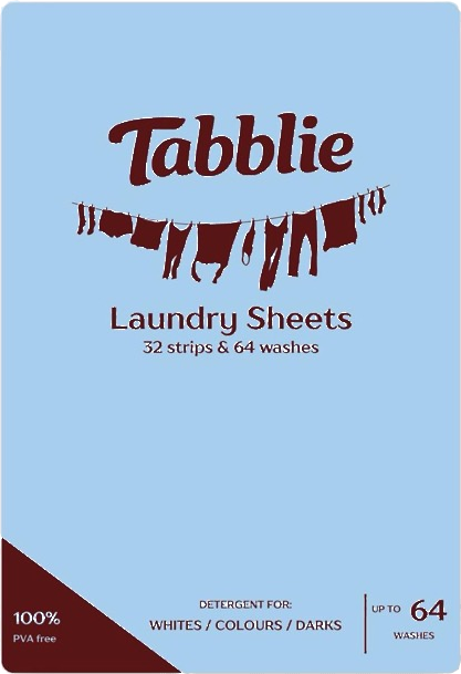 Tabblie wasstrips verpakking - 100% plasticvrij
